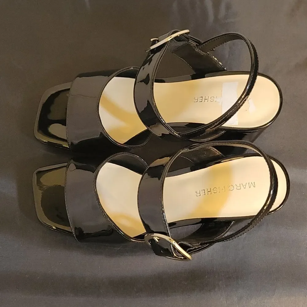 BRAND NEW MARC FISHER WOMEN'S GRADUATE BLOCK HEEL DRESS SANDAL G1
